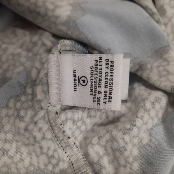 Diane Von Furstenberg Sz 12 Blue Leopard Jersey Knit Mini Dress 3/4 Sleeve - Picture 9 of 12